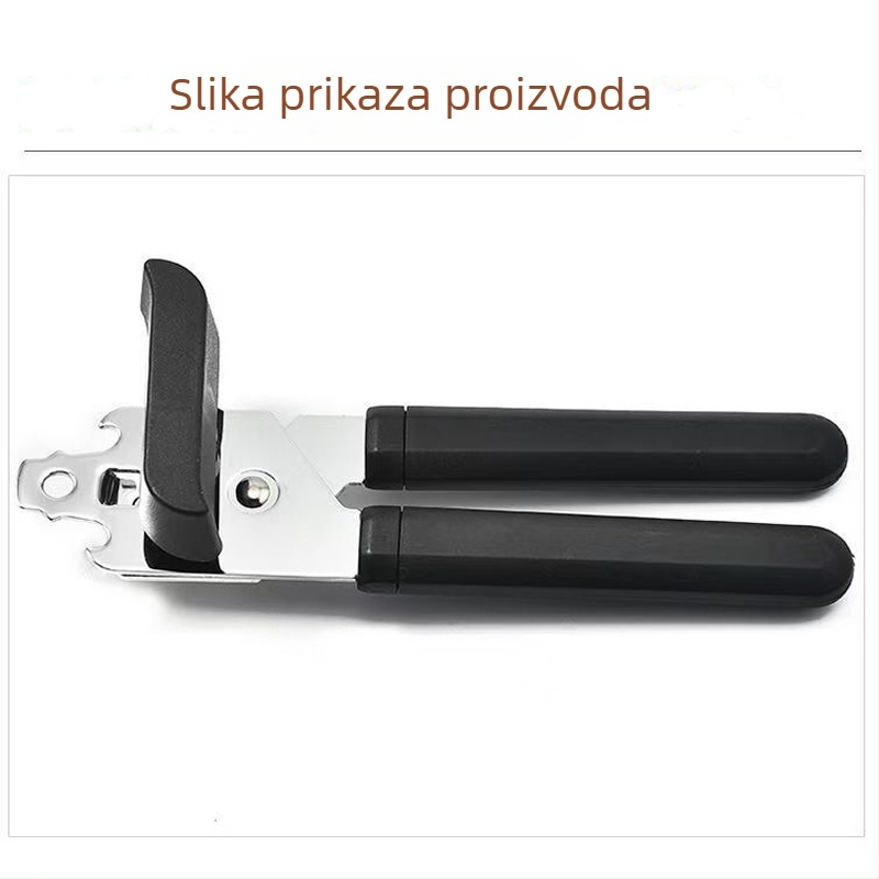 Višenamjenski otvarač za konzerve, poklopce i boce, nehrđajući čelik, kućna i komercijalna upotreba