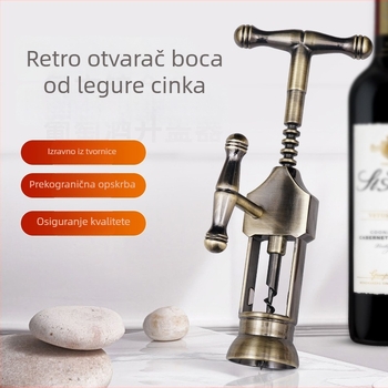 Vintage otvarač za boce vina od cinkove legure, različiti stilovi, prijenosno
