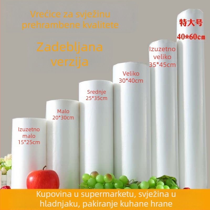 Kuhinjska vrećica za očuvanje svježine hrane, za hladnjak, domaće skladištenje hrane, jednokratna plastična vrećica s lakim otvaranjem