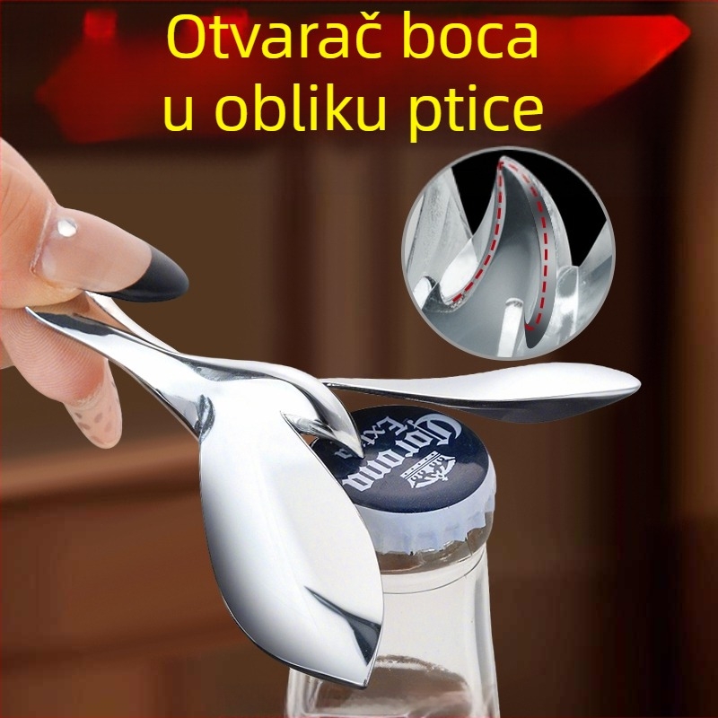 Otvarač boca u obliku ptice, plutajući ptica – metalna kreativna dekoracija