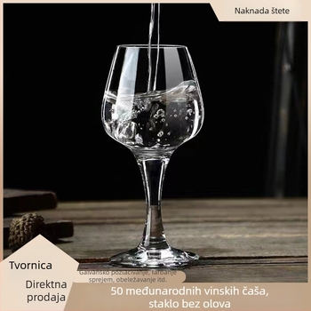 Staklena čašica za degustaciju 50 ml za vino i žestoka pića, minimalistički dizajn s merilnom skalom