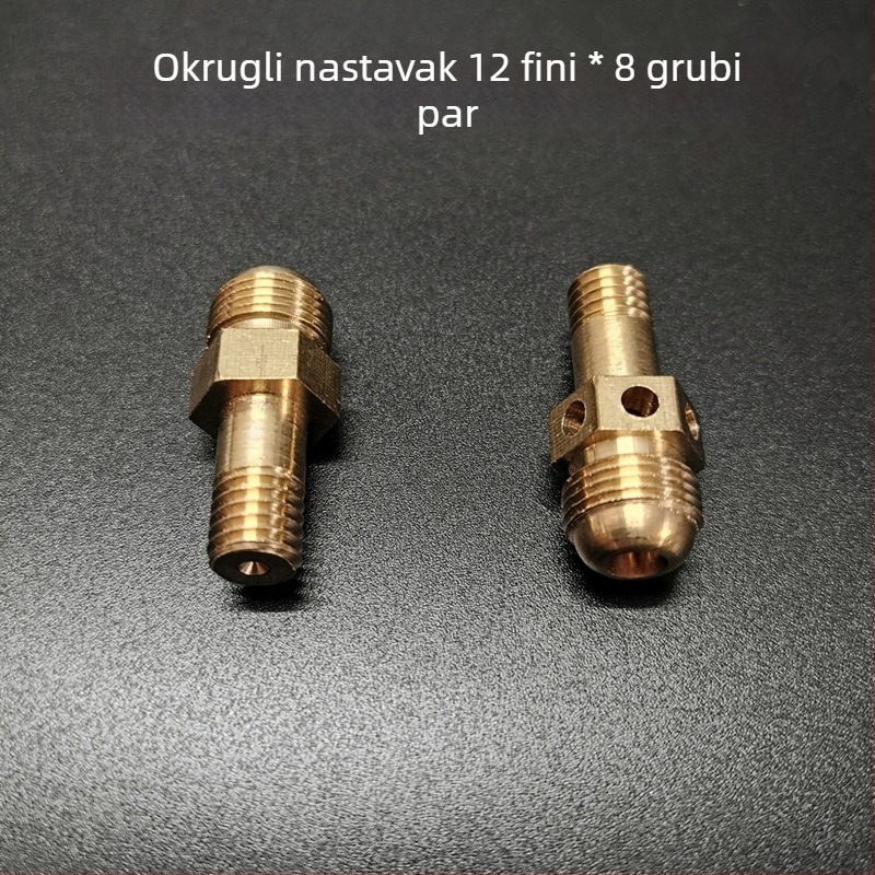 Brončani mlaznik za plinski štednjak – dijelovi za modifikaciju plinskog izvora, regulator zraka i raspršivačka mlaznica