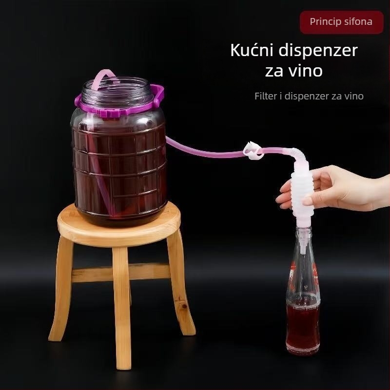 Kućni sifonski alat za ekstrakciju vina s filtrom