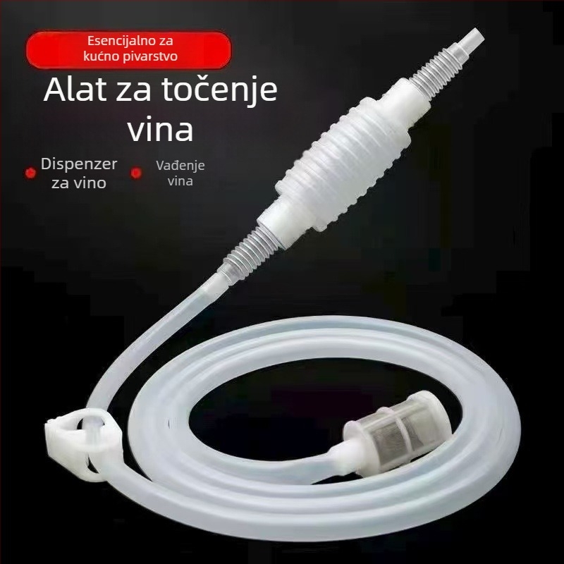 Kućni sifonski alat za ekstrakciju vina s filtrom