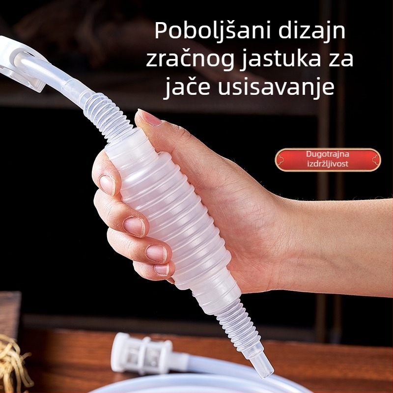 Automatska pumpa za vino s filtrima protiv začepljenja, prehrambene kvalitete, višebojna slamka, namijenjena vinima u staklenkama
