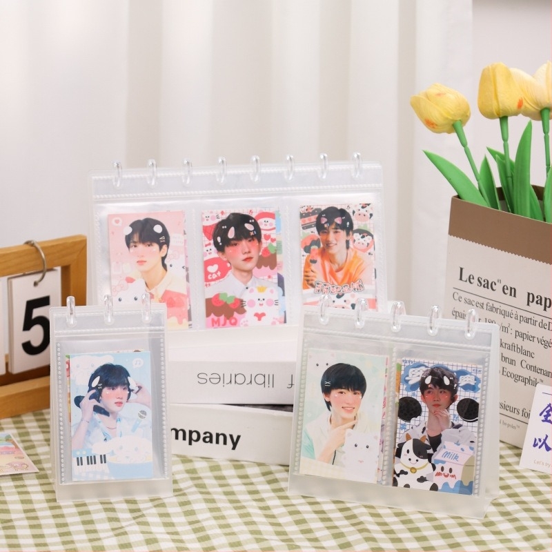 Mini fotoalbum i stolni kalendar od 3 inča, s kopčom u obliku gljive i pretincom za kartice