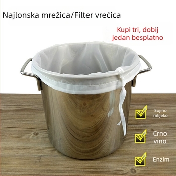 Višenamjenska vrećica za filtriranje praha slatkog krumpira, kameno mljeveno sojino mlijeko, tofu talog, tofu filtr i vino filtr