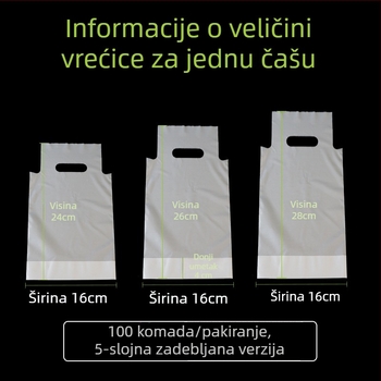 Jače vrećice za pakiranje čaja s mlijekom za jednoručne i dvostruke čaše, vrećice za napitke s otiskom, 100 kom./pak