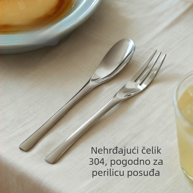 304 nehrđajući čelik, desertna žlica, žlica za sladoled, žlica za miješanje kave i voćna vilica