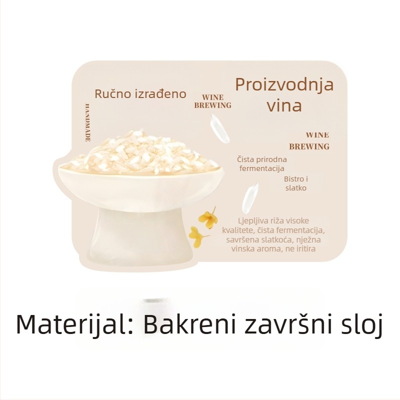 Ručno izrađene naljepnice od osmanthus fermentiranog rižinog vina, 85×60 mm, 50 kom.