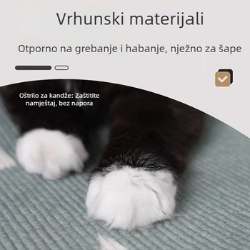 Uspravna mačja škrabala ploča, može se izrezati na željenu veličinu, otporna na habanje i prljavštinu, zaštitna naljepnica za zid protiv ogrebotina, mačja penjačka podloga