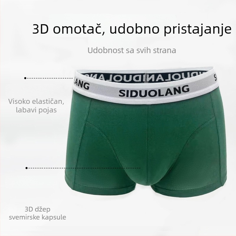 Muške bokserice od pamuka za četiri godišnja doba, prozračne