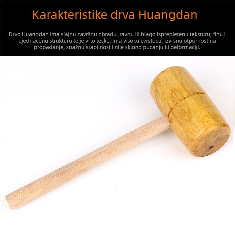 Drveni čekić za stolarske radove, mali drveni čekić, čekić od masivnog drveta, ručno izrađeno