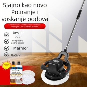 Bežični ručni stroj za poliranje podnih pločica, kompaktnog dizajna, za drvene i keramičke podove