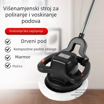 Bežični ručni stroj za poliranje podnih pločica, kompaktnog dizajna, za drvene i keramičke podove