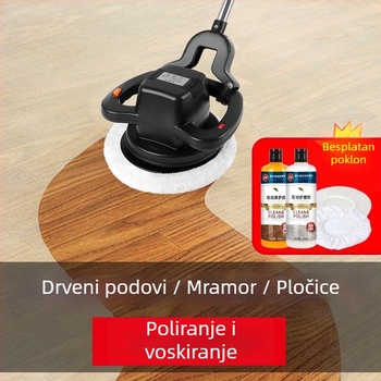 Bežični ručni stroj za poliranje podnih pločica, kompaktnog dizajna, za drvene i keramičke podove