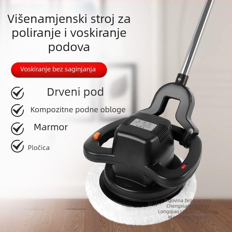 Bežični ručni stroj za poliranje podnih pločica, kompaktnog dizajna, za drvene i keramičke podove