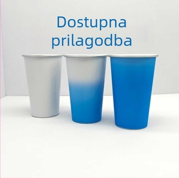 Aluminijska šalica koja mijenja boju na hladno, jednobojna, kreativni dizajn, više stilova