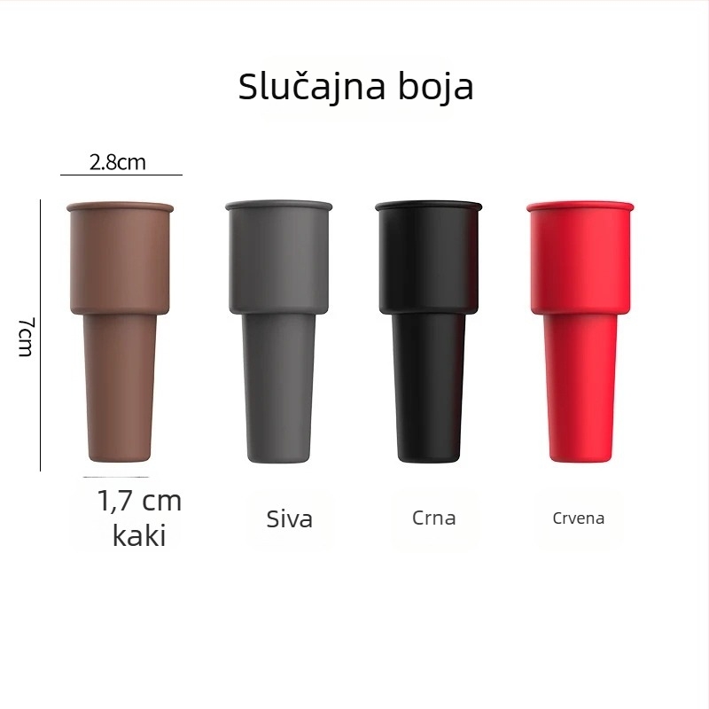 Univerzalni mekani silikonasti zatvarač za vino s dvostrukim brtvljenjem, čep za šampanjac s poklopcem protiv prašine