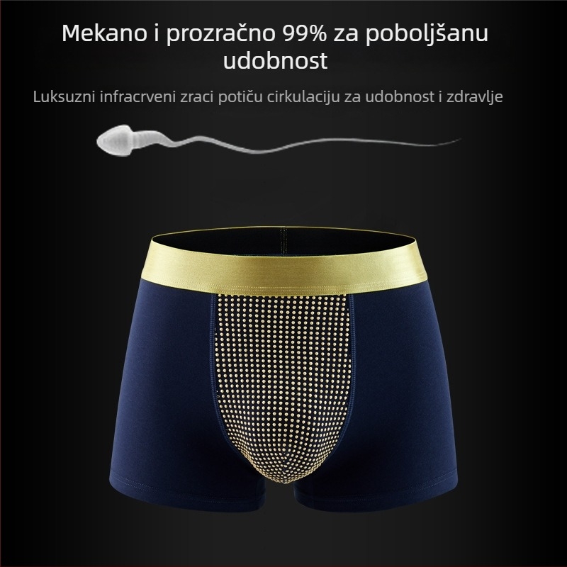 Nove muške bokserice s 18 magnetskih energijskih zona, turmalin premaz, antibakterijske, prozračne, u velikim veličinama