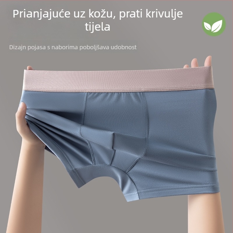 Muške bokserice velikog formata, pamuk u preponama, antibakterijske, prozračne, udobne, dizajn u blok bojama