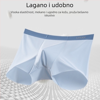 Tangge Muške bešavne bokserice od svile, prozračne i lagane za ljeto