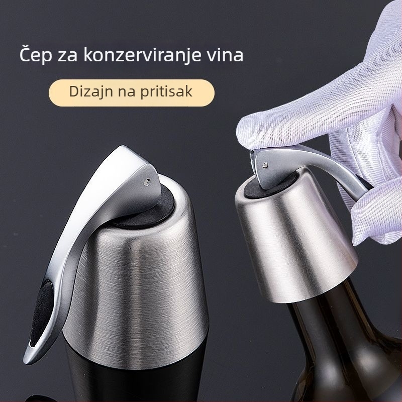 Nehrđajući čelični čep za vino s ekspanzijskim brtvom