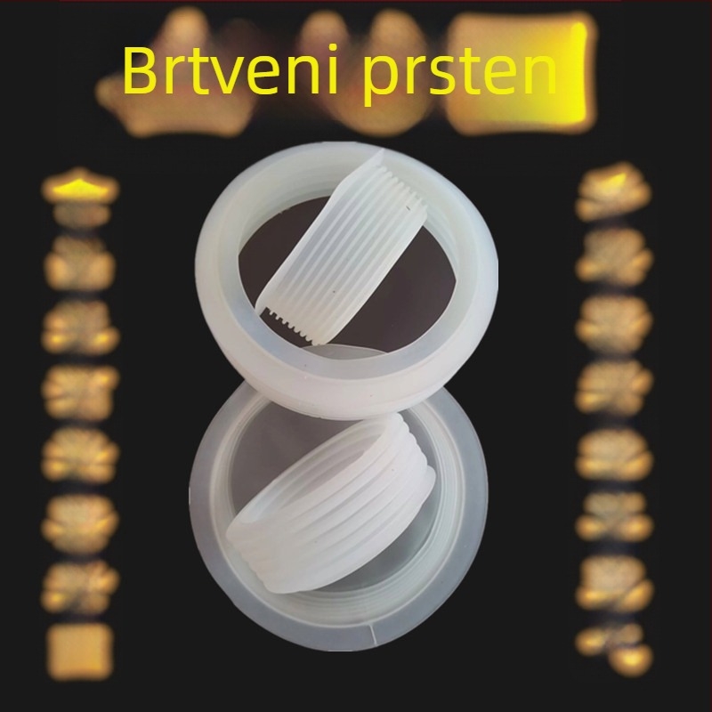 Stakleni brtveni prsten za čep boce vina, prehrambeni silikon za brtvljenje
