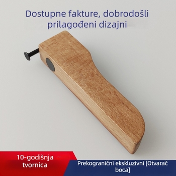 Drveni otvarač boca s magnetskim držačem