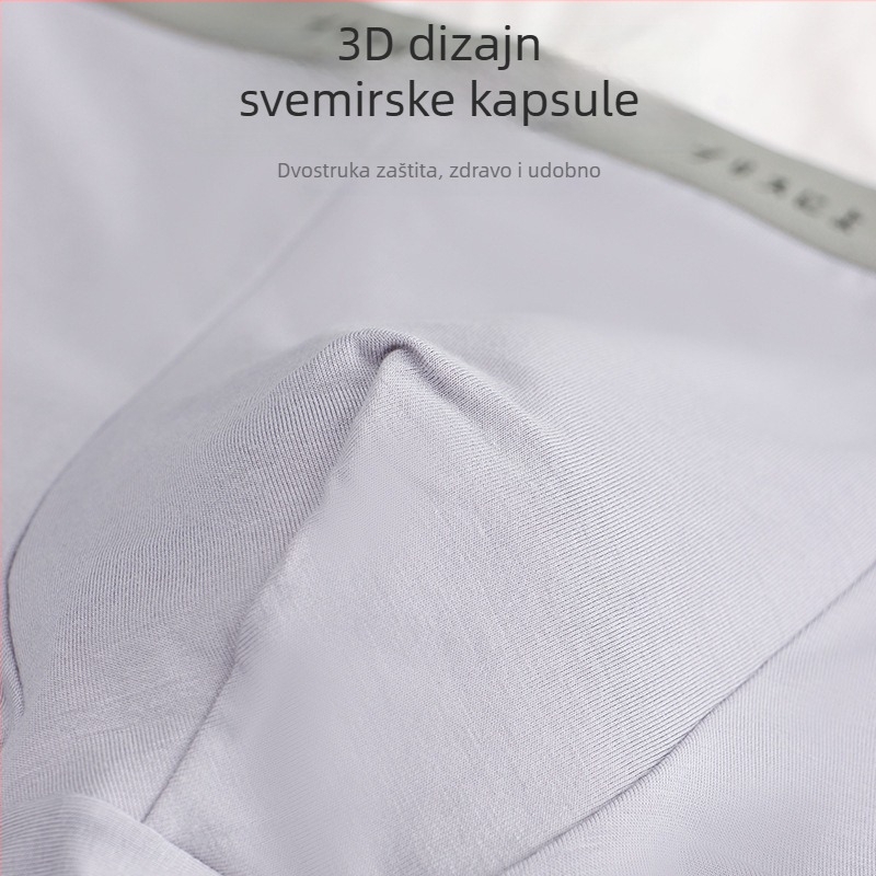 Muške boxerice od modalnog materijala – plus veličina, jednobojne, prozračne, srednji pojas