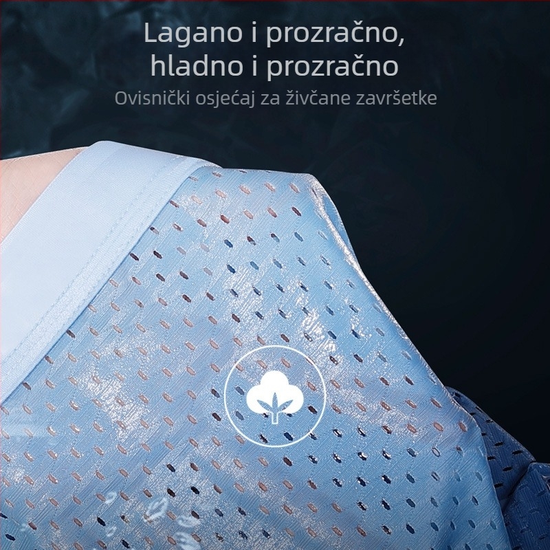 Muške bešivne boxerice, prozračan ice silk, srednji dio struka, jednobojne Canokov