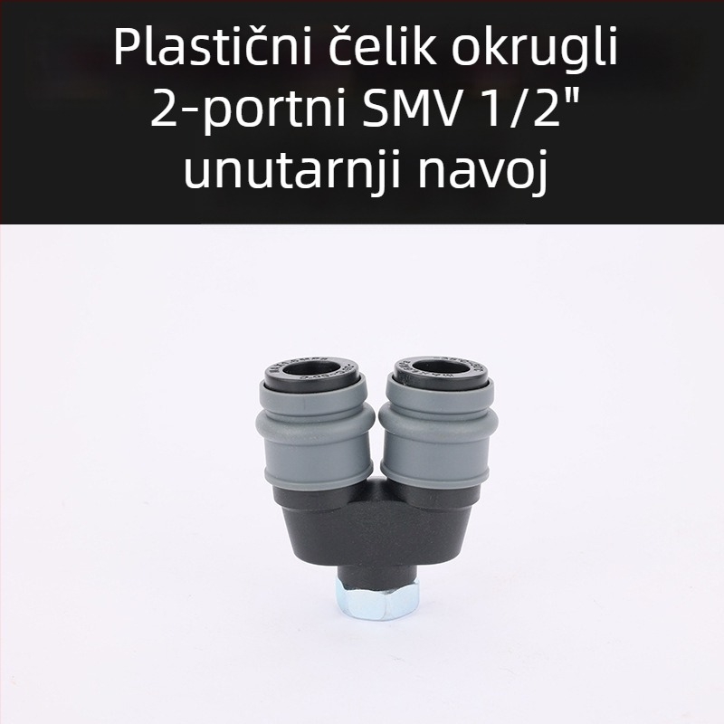 Plastično-čelični samouzključujući brzi spoj za pneumatske sustave, kružni Tee i kružni dvostruki spoj za pištolje s zrakom, crijeva, pumpe i kompresore