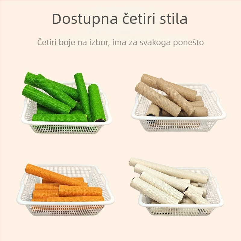 Stup za grebanje mačaka sa stablom za penjanje i konopnim užetom — izdržljiva mačja igračka