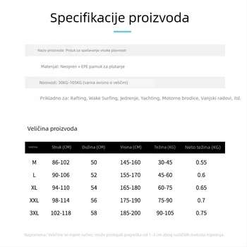 Spasiva jakna s džungla kamuflažom, visoka plovnost i zaštita od sudara, pogodna za snorkeling, ribolov, vodene sportove, motorne brodice, rafting, plovidbu i potragu za spašavanje