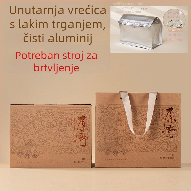 Kutija za poklon čaja sa Shoumei, Gongmei, White Peony, Pu'er Raw Tea i White Tea – pakiranje 500 g