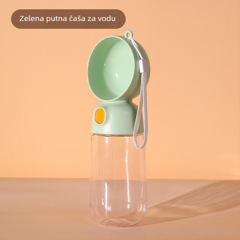 2-u-1 posuda za vodu i hranu za kućne ljubimce, prenosna plastična posuda za pse