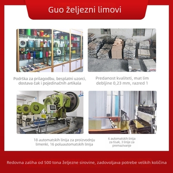 Matna limena kutija za čajne listiće, pravokutna kutija za razglednice i organizator za ukosnice