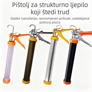 Pistolj za ljepilo 590 ml za strukturna ljepila, bez kapanja, metalno kućište