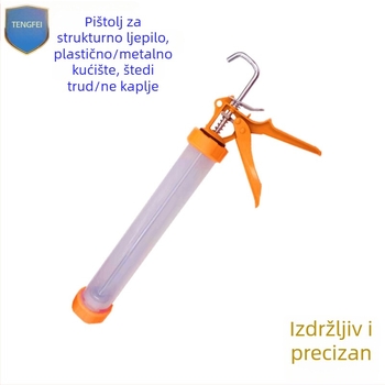 Pistolj za ljepilo 590 ml za strukturna ljepila, bez kapanja, metalno kućište