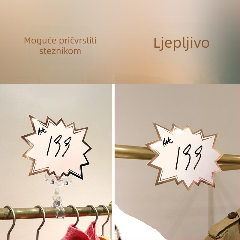 Velika izbrisiva cijena etiketa na POP reklamnom papiru za supermarket
