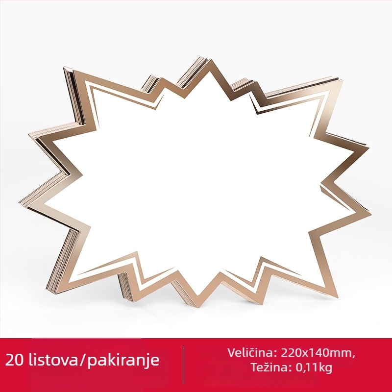 Velika izbrisiva cijena etiketa na POP reklamnom papiru za supermarket