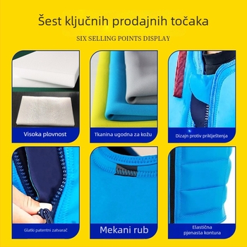 Prilagodljivi odrasli prsluk za spašavanje s visokim plivnim svojstvima, Neopren i EPE/PVC pjena, za ribolov i morsku uporabu, mogućnost tiskanja logotipa