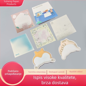 Raspucavajuće i ljepljive slatke bilješke za učenike, kreativne šarene bilješke, uredske bilješke neobičnih oblika za planere
