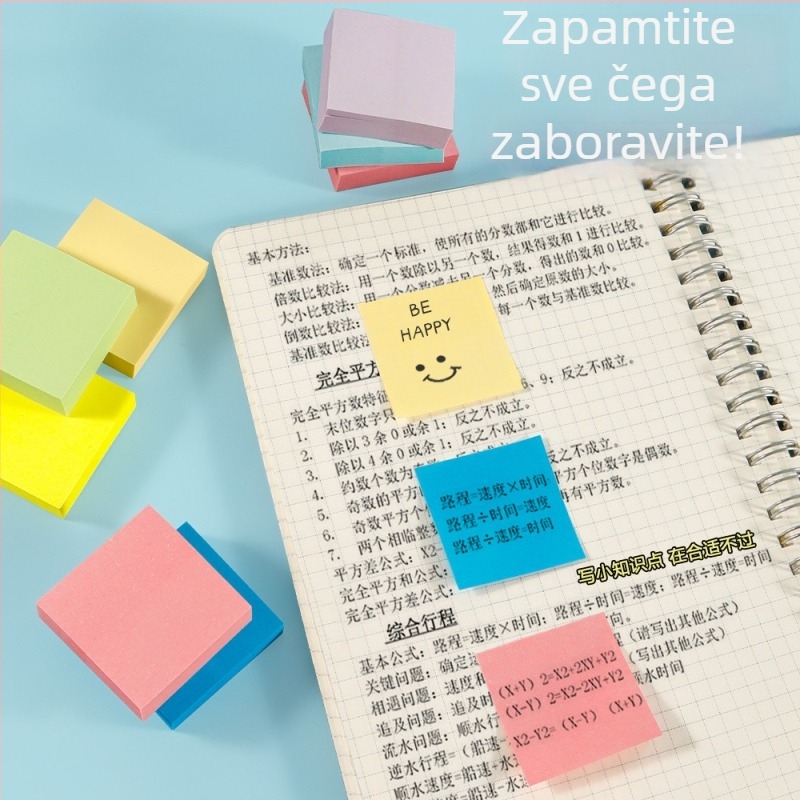 Set 11 boja mini ljepljivih bilježnica i indeksnih kartica, šarene trake za bilješke, 1100 komada