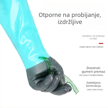 Vodootporne i otporne na ulje rukavice, otporne na habanje, industrijske otporne na kiseline i lužine, protuklizne, zaštitne rukavice za ribarstvo