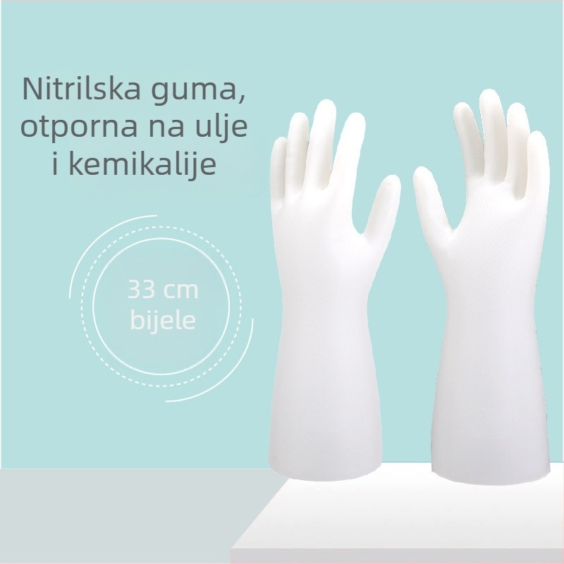 Industrijske nitril rukavice, otporne na ulje i kemikalije, debele zelene nitril rukavice