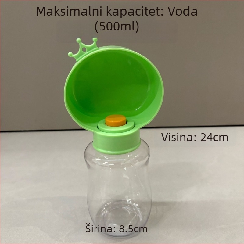 Prijenosna posuda za vodu za pse i mačke, dozator hrane i vode, 2 u 1
