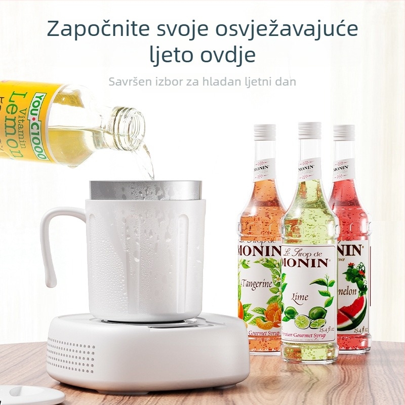 Prijenosna čaša za hlađenje i grijanje, dvostruka kontrola temperature, ugrađeni grijač
