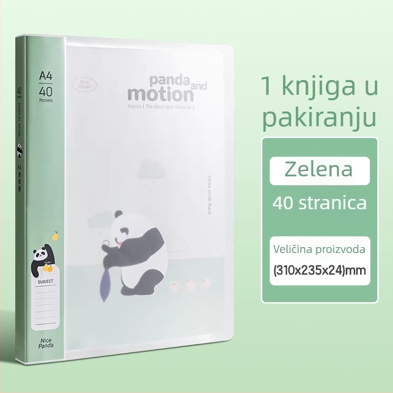Deli XM703 Panda Series dokument mapa za ured, 30/40/60 stranica