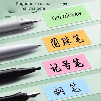 Šarene vodootporne naljepnice za pisanje, samoljepljive naljepnice za imena